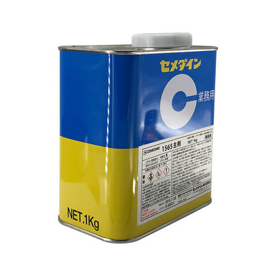 Epoxy Resin Cemedine Adhesive 1565 Light Yellow Color Chemical Resistant 1.1Kg