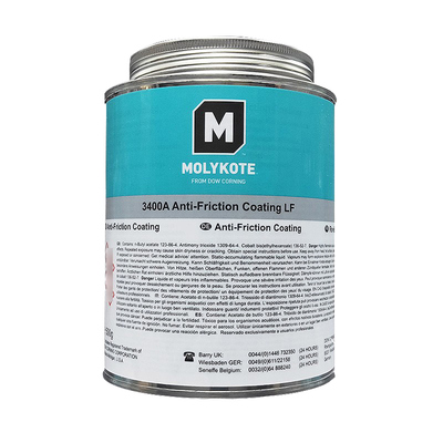 MOLYKOTE 3400A-LF Anti-Friction Coating with Corrosion Protection and Salt Spray Test ≥500 Hours for Metal Components