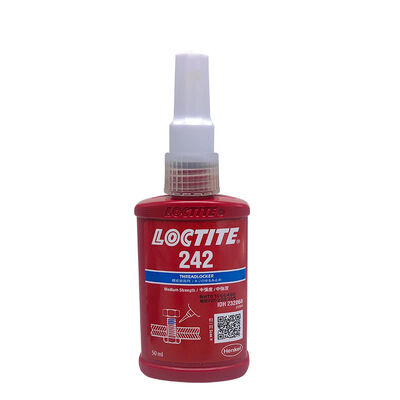 Loctite 242 Medium Strength Threadlocker with 800-1,600 mPa·s Viscosity and 12 N*m Breakaway Torque for Fastener Locking