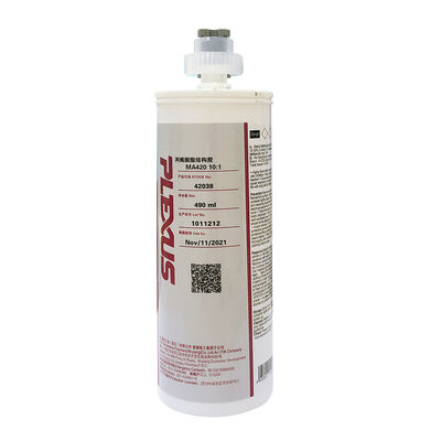 Plexus MA420 Methacrylate Adhesive with 10:1 Mix Ratio for Rapid Curing and Composite Bonding