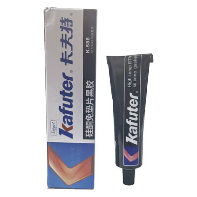 Kafuter K-586 Black RTV Silicone Gasket Maker for Automotive Engine Gearbox Flange Seal, Peelable Non-Corrosive Sealant